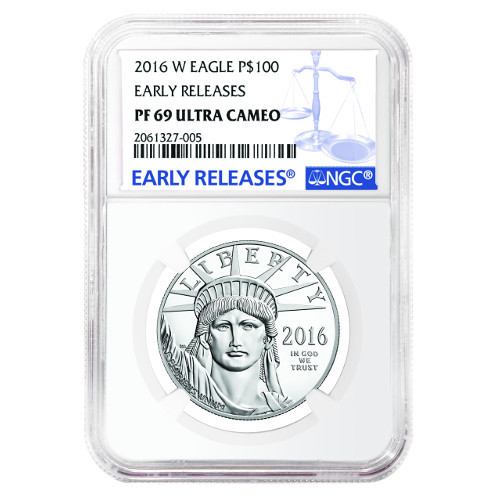 2016-W 1 oz Proof American Platinum Eagle Coin NGC PF69 UCAM ER