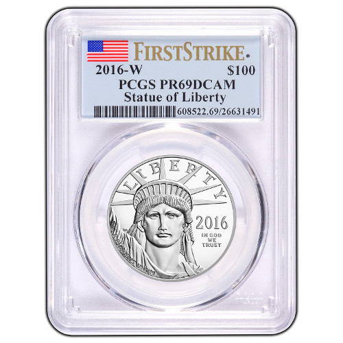 2016-W 1 oz Proof American Platinum Eagle Coin PCGS PR69 DCAM FS