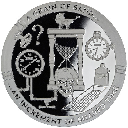 1 oz A Grain of Sand Silver Round (T.I.M.E. Series #2, New, Proof Like)