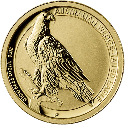 2016 1/10 oz Australian Gold Wedge Tail Eagle Coin (BU)