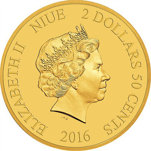 2016 1/2 Gram Niue Mickey Mouse The Band Concert Series Proof Gold Coin