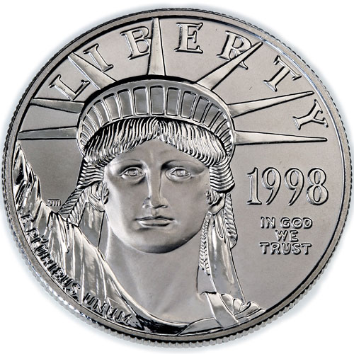 1998 1 oz American Platinum Eagle Coin (BU)