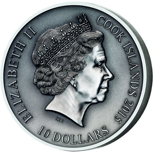 2016 2 oz Cook Islands Silver Norse God Freyr Proof Coin (Ultra High Relief)