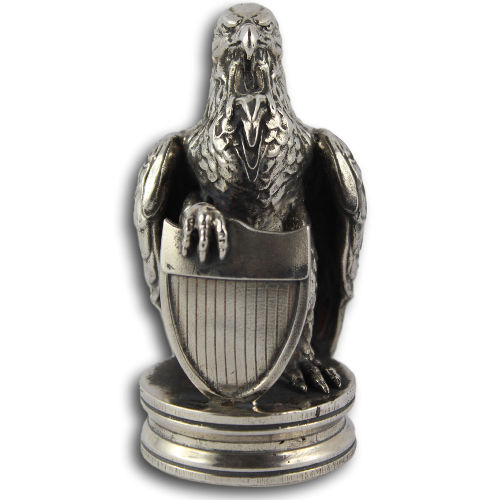 20 oz Antique Finish American Eagle Silver Statue (New, Box + CoA)