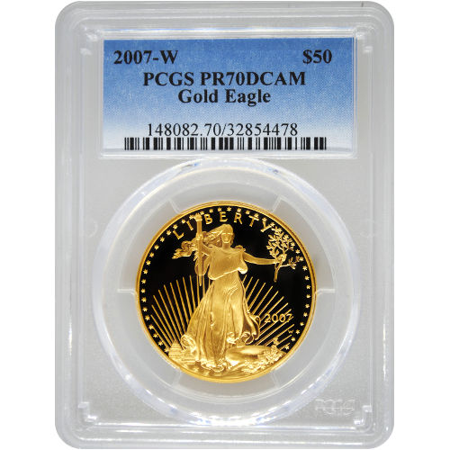 2007-W 1 oz Proof American Gold Eagle Coin PCGS PR70 DCAM