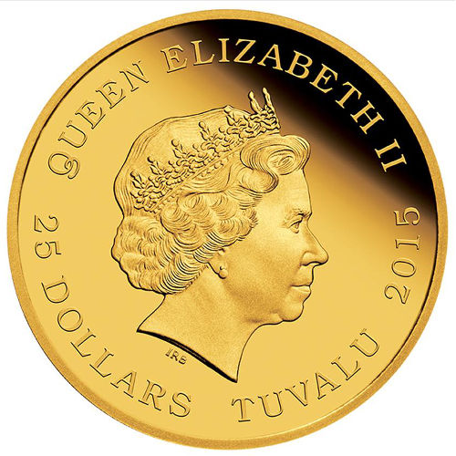 2015 1/4 oz Back to the Future Proof Gold Coin