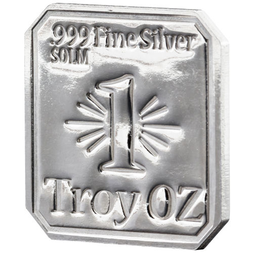 1 oz High Luster Finish Suns of Liberty Silver Square (New)