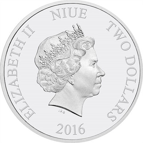 2016 1 oz Niue Silver Disney Frozen Olaf Proof Coin (Box + CoA)