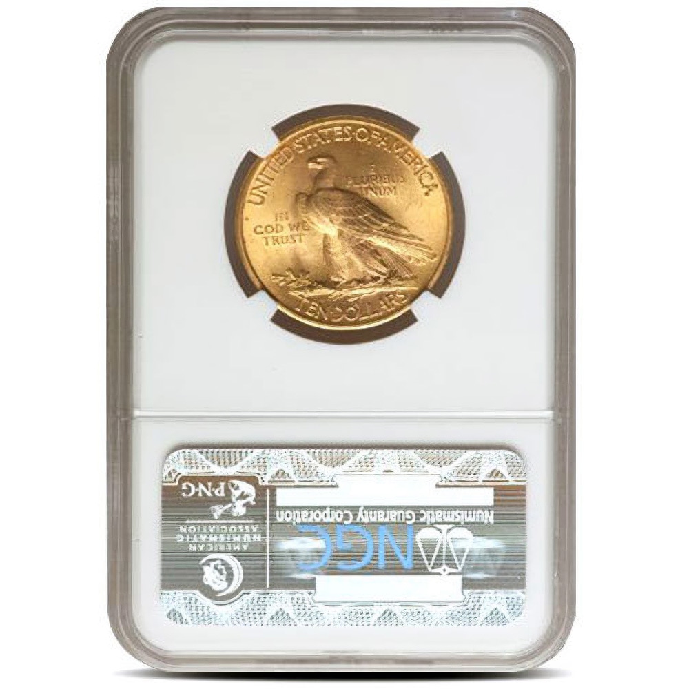 Pre-33 $10 Indian Gold Eagle Coin (MS65, PCGS or NGC)