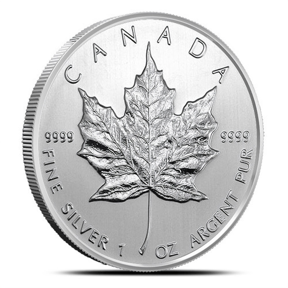 1 oz Canadian Silver Maple Leaf Coin (Random Year)