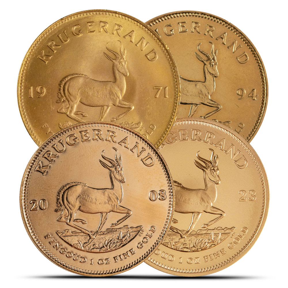 1 oz South African Gold Krugerrand Coin (Random Year)