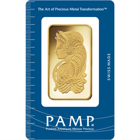100 Gram PAMP Suisse Fortuna Gold Bar (New w/ Assay)