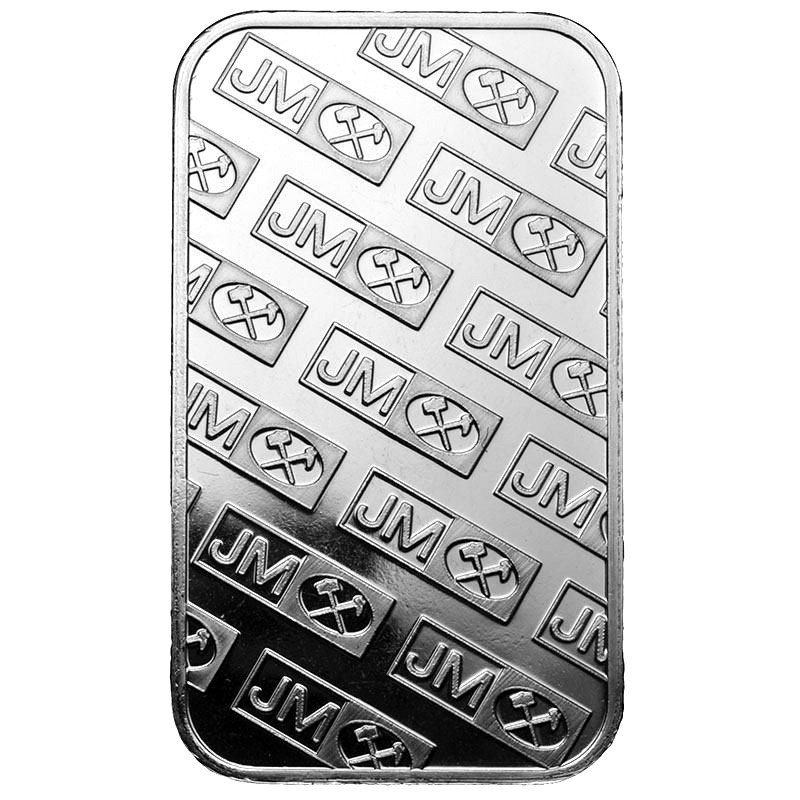 1 oz Johnson Matthey Silver Bar (Secondary Market, in Plastic)