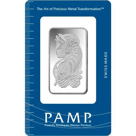 1 oz PAMP Suisse Fortuna Silver Bar (New w/ Assay)