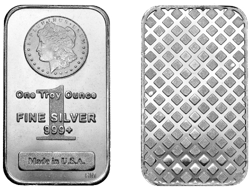 1 oz HM Morgan Silver Bar (New)