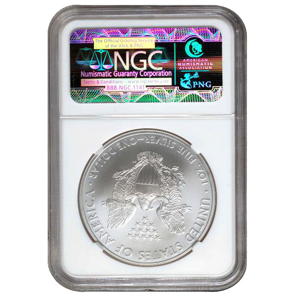 1998 1 oz American Silver Eagle Coin NGC MS69