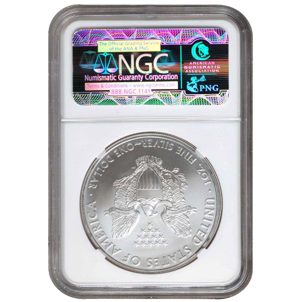 1988 1 oz American Silver Eagle Coin NGC MS69