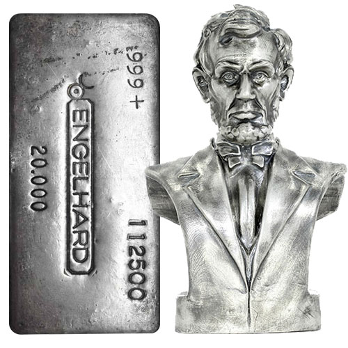 20 oz Silver (Varied Condition, Any Mint, Various Forms)