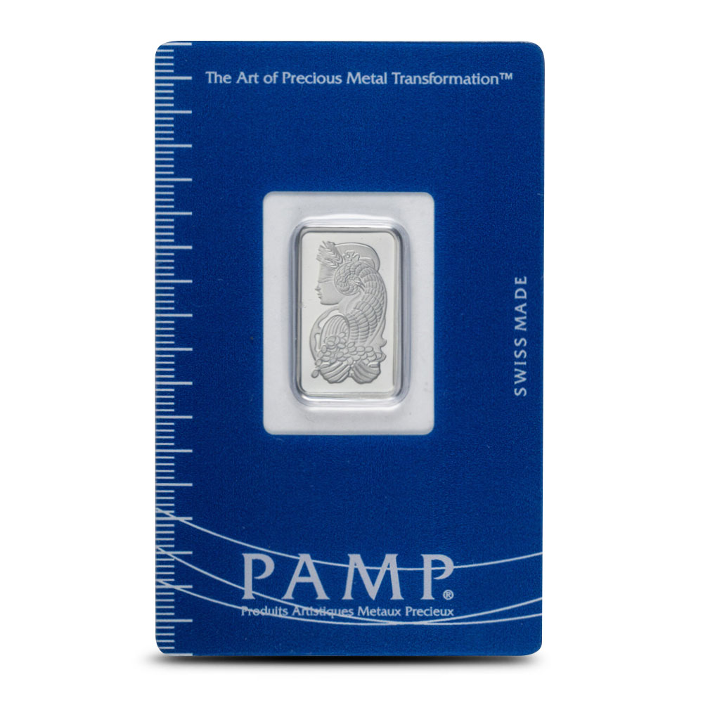 5 Gram PAMP Suisse Fortuna Platinum Bar (New w/ Assay)