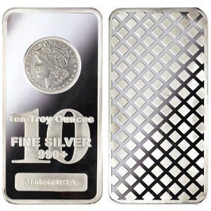 10 oz HM Morgan Silver Bar (New)