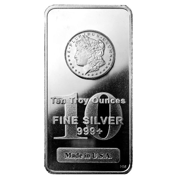 10 oz HM Morgan Silver Bar (New)