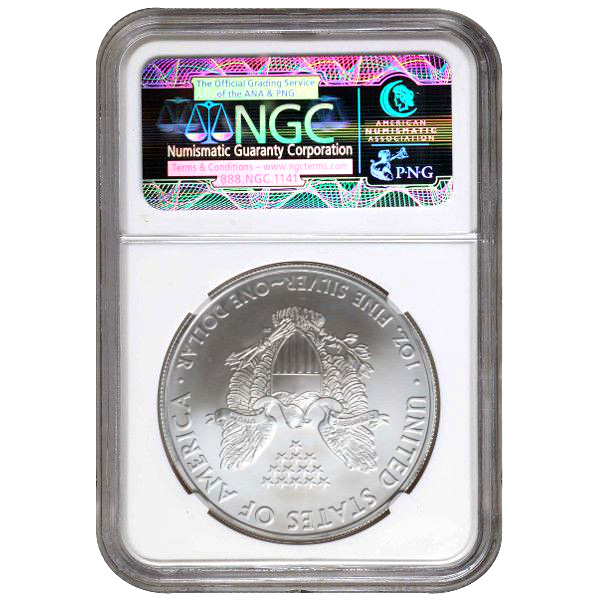2012 (W) 1 oz American Silver Eagle Coin NGC MS69