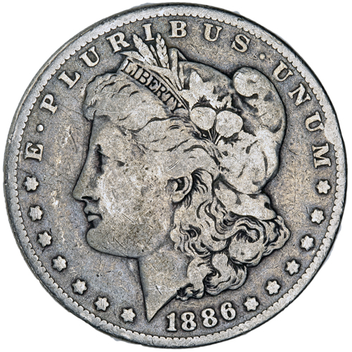 Morgan Silver Dollar Coin (1878-1904, Fine)