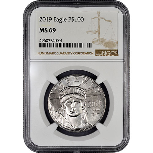 2019 1 oz American Platinum Eagle Coin NGC MS69