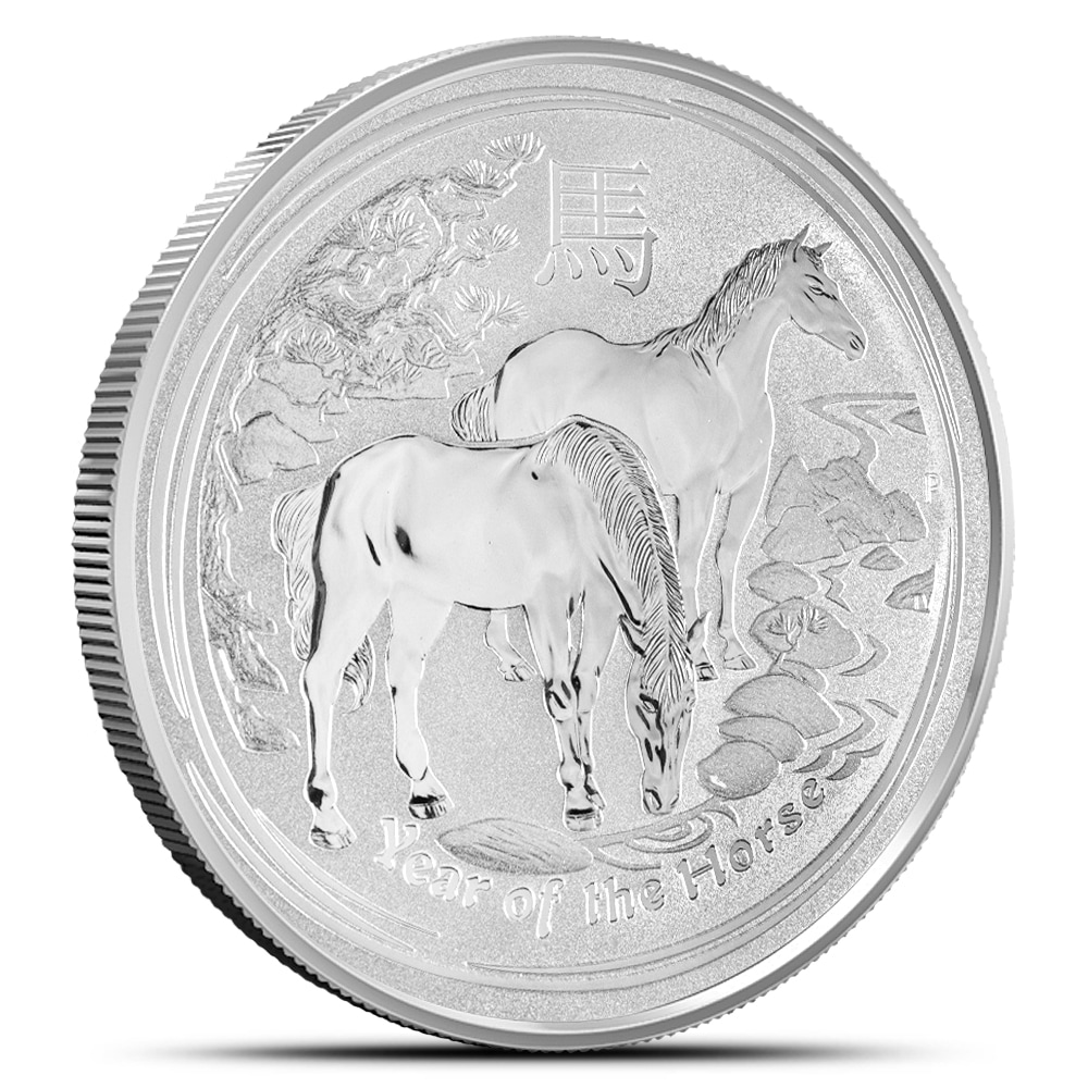 2014 1 oz Australian Silver Lunar Horse Coin