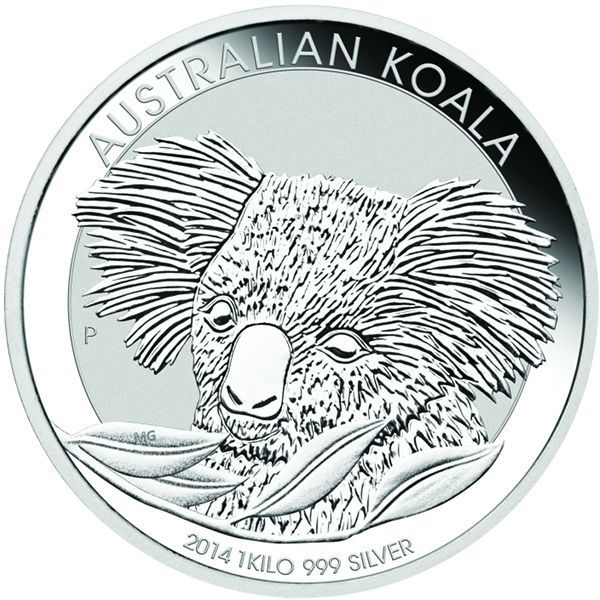 2014 1 Kilo Australian Silver Koala Coin (BU)