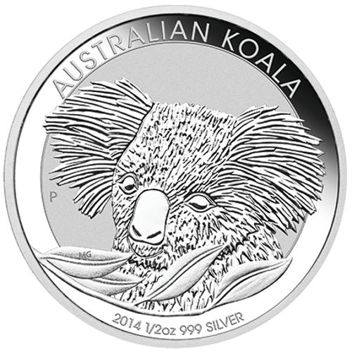2014 1/2 oz Australian Silver Koala Coin (BU)