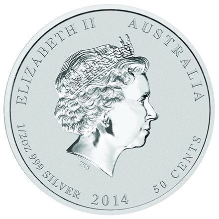2014 1/2 oz Australian Silver Lunar Horse Coin