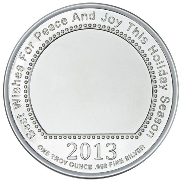 2013 1 oz Santa's List Silver Medallion