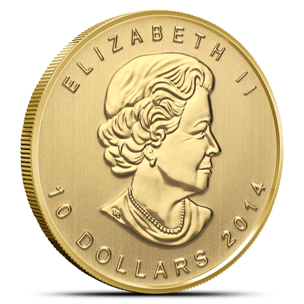 2014 1/4 oz Canadian Gold Maple Leaf Coin (BU)