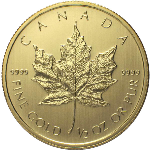 2014 1/2 oz Canadian Gold Maple Leaf Coin (BU)