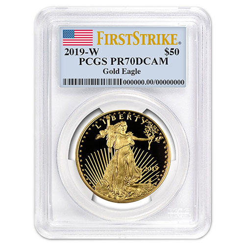 2019-W 1 oz Proof American Gold Eagle Coin PCGS PR70 DCAM FS
