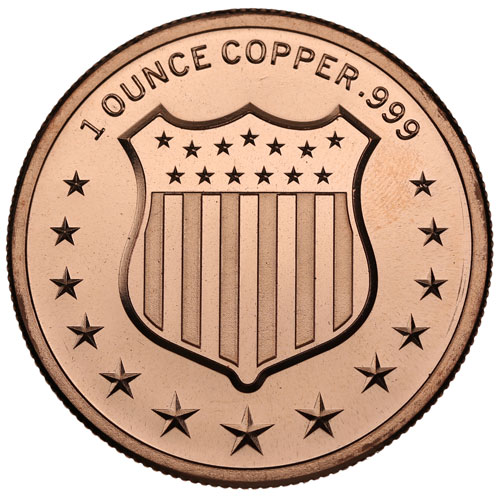1 oz The Rattler Copper Round (New)