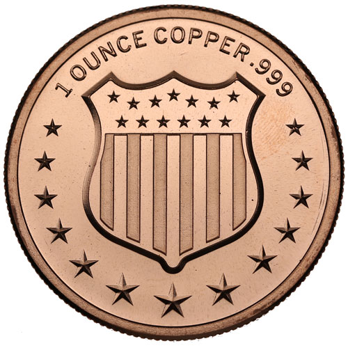 1 oz The Bald Eagle Copper Round (New)