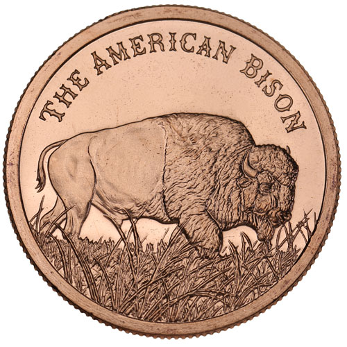 1 oz The American Bison Copper Round (New)