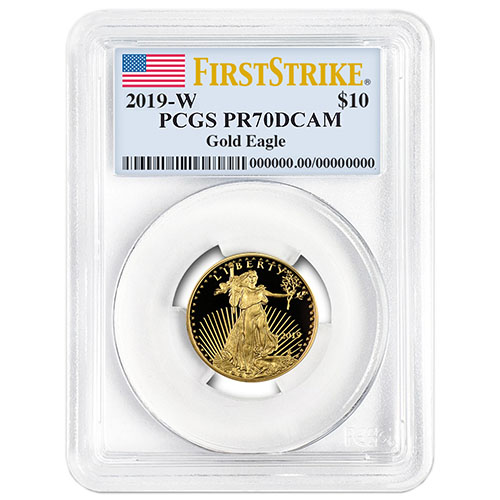 2019-W 1/4 oz Proof American Gold Eagle Coin PCGS PR70 DCAM FS