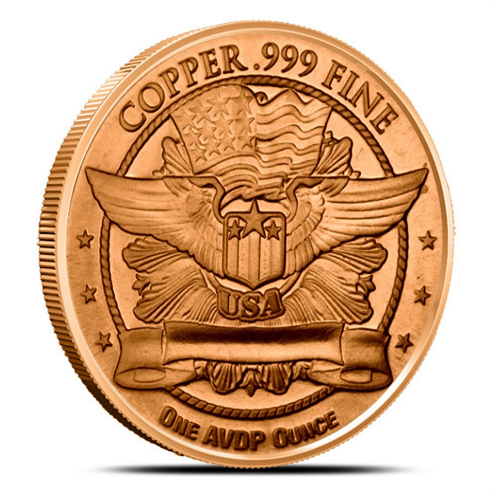 1 oz Walking Liberty Copper Round (New)