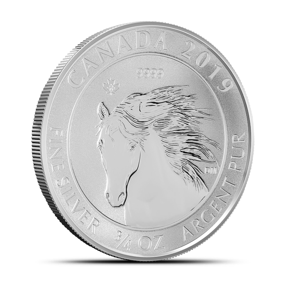 2019 3/4 oz Canadian Silver Wild Horse Reverse Proof Coin