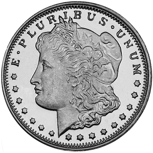 1/4 oz HM Morgan Silver Round (New)