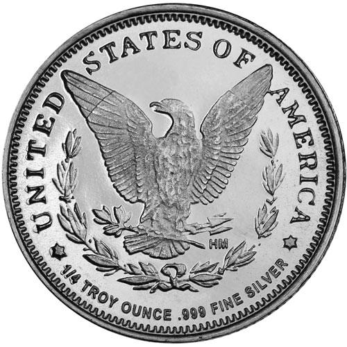 1/4 oz HM Morgan Silver Round (New)