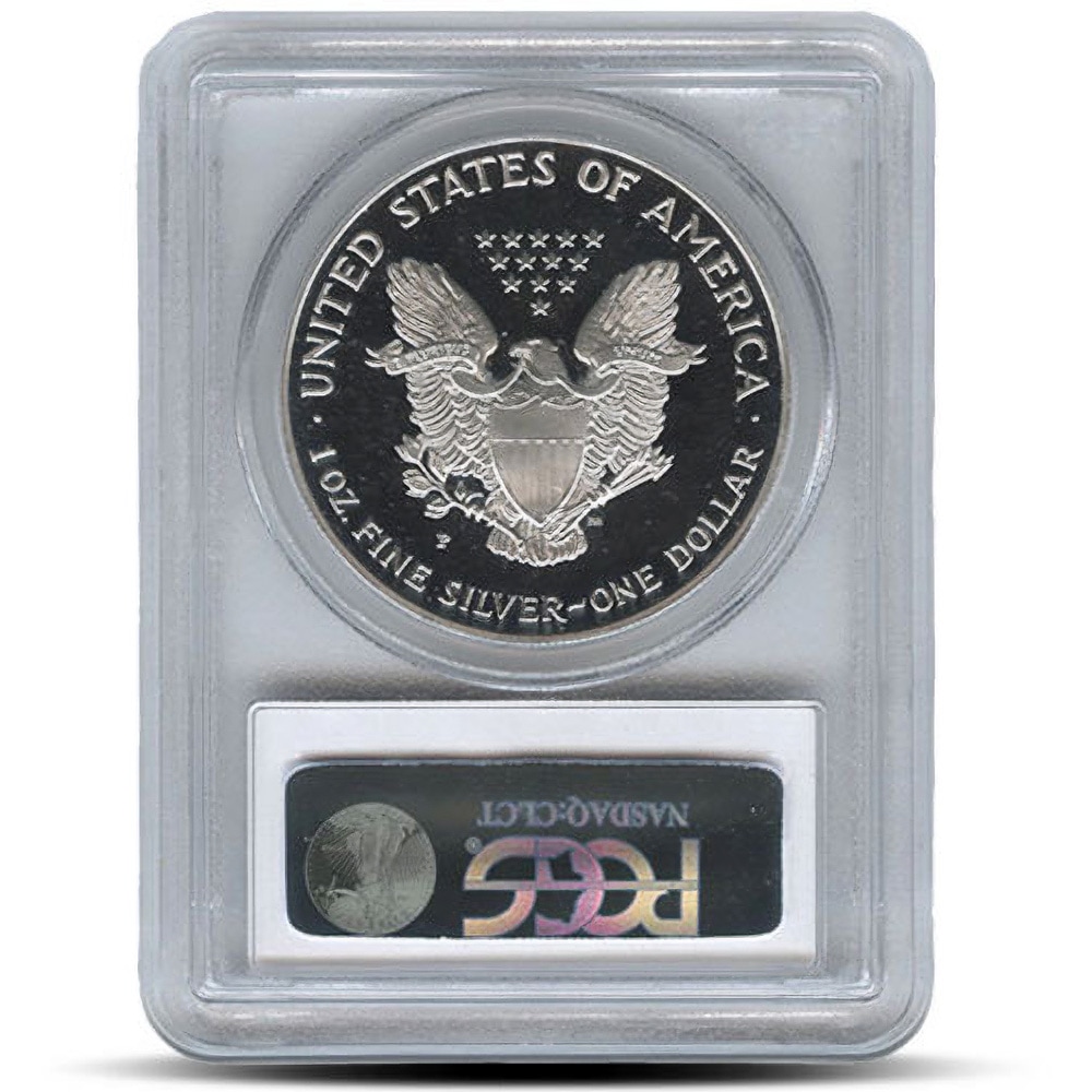 1993-P 1 oz Proof American Silver Eagle Coin PCGS PR70 DCAM