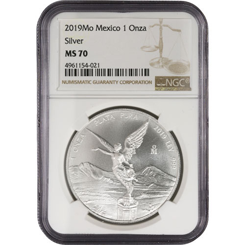 2019 1 oz Mexican Silver Libertad Coin NGC MS70