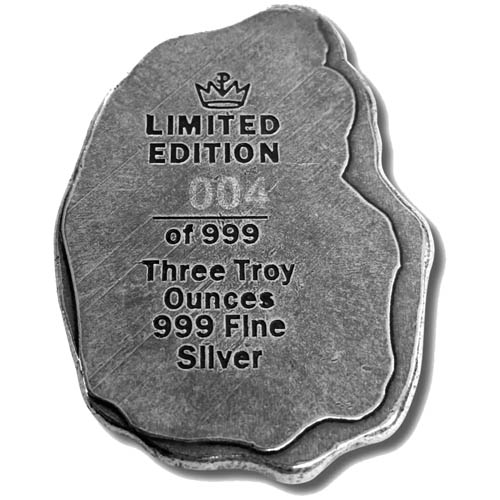 3 oz Monarch Bigfoot Silver Bar (New)