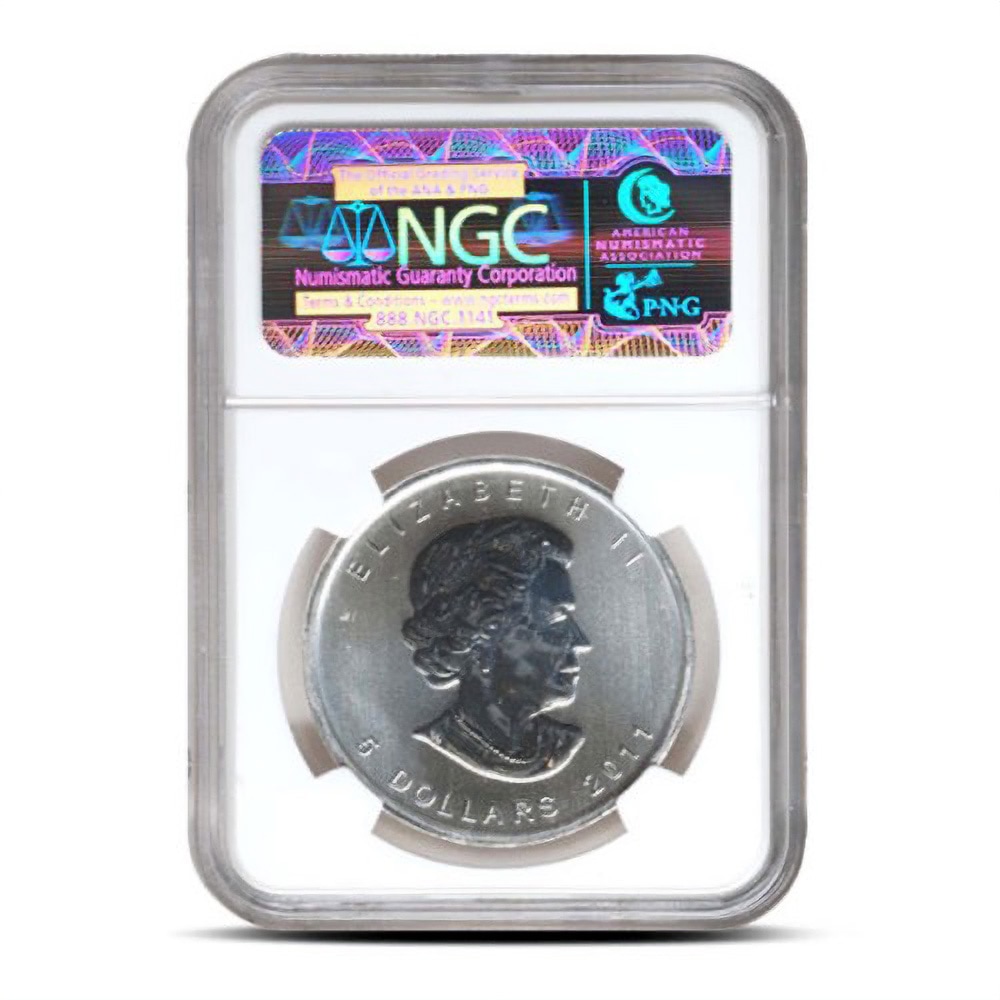2011 1 oz Canadian Silver Maple Leaf Coin NGC MS68