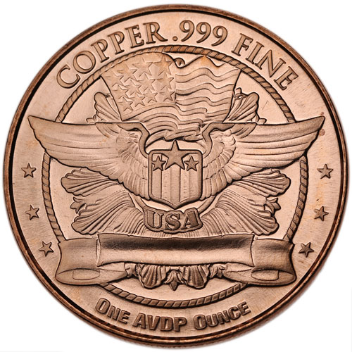1 oz Alligator Copper Round (New)