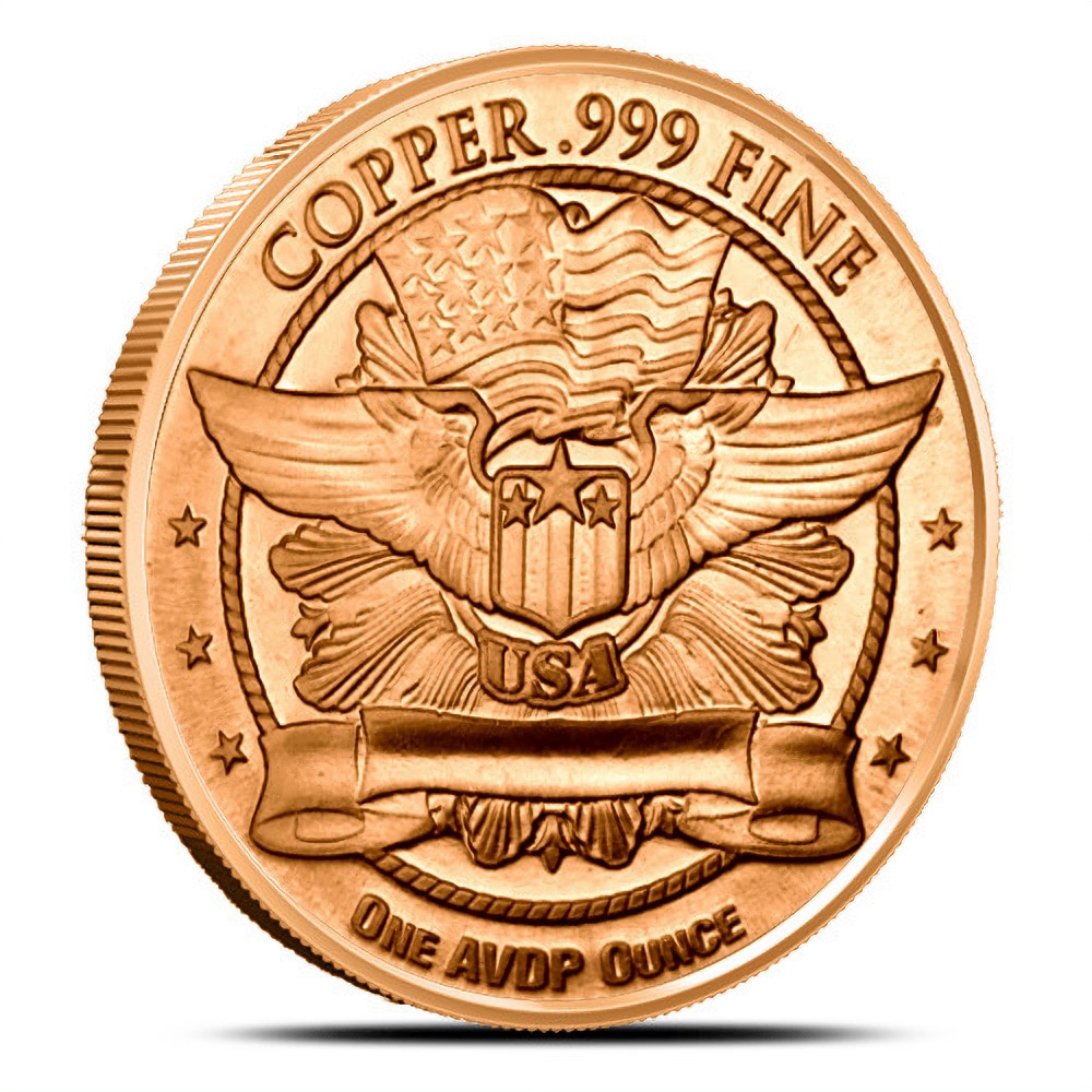1 oz Liberty Head Copper Round (New)